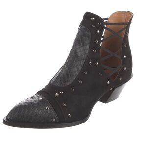 Alexa Wagner leather studded heel bottoms women’s 41 black EUC